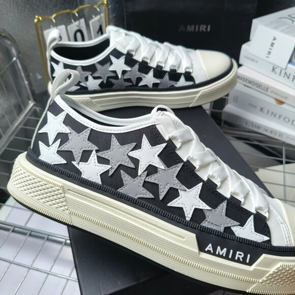 AMIRI Classic black and white canvas shoes - Picture 4 of 5